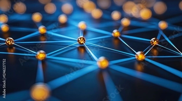 Obraz Abstract network connection.