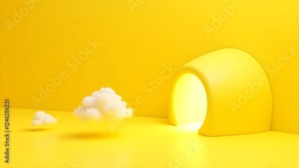 Fototapeta "Colorful Medicine Bottles: 3D Design of Pills, Bottles, and Health Accessories"