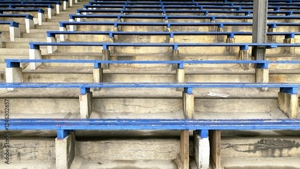 Obraz Tribüne in einem alten Stadion