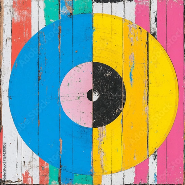 Obraz A Vinyl Record image for Album Cover