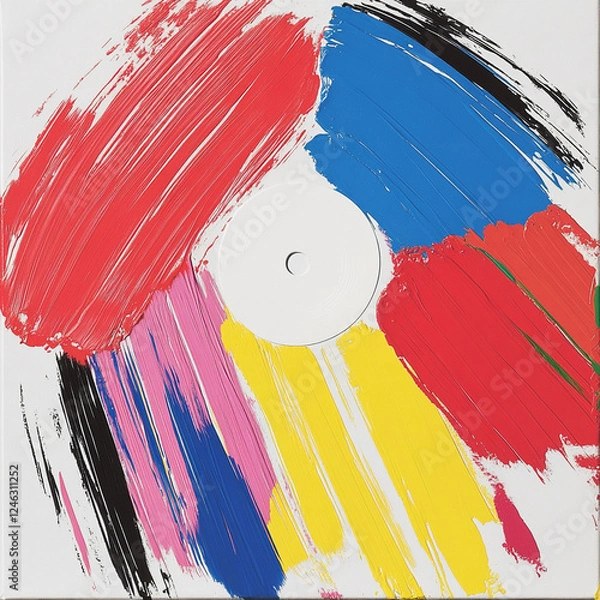 Obraz A Vinyl Record image for Album Cover