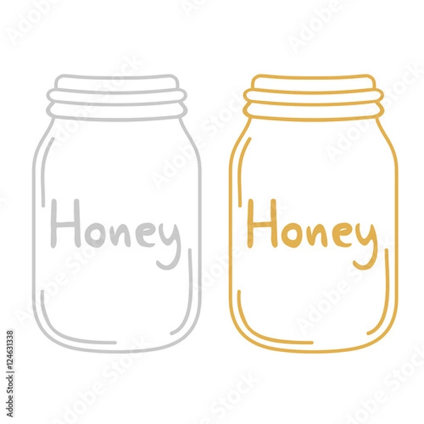 Obraz honey bottle icon
