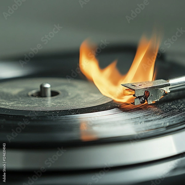 Obraz A Vinyl Record image for Album Cover