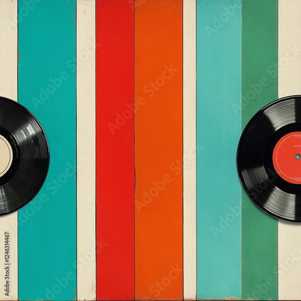 Obraz A Vinyl Record image for Album Cover