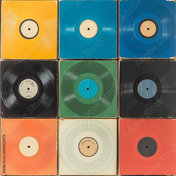 Obraz A Vinyl Record image for Album Cover