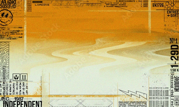 Fototapeta Abstract gradient color digital art background and urban graphics. digital artwork