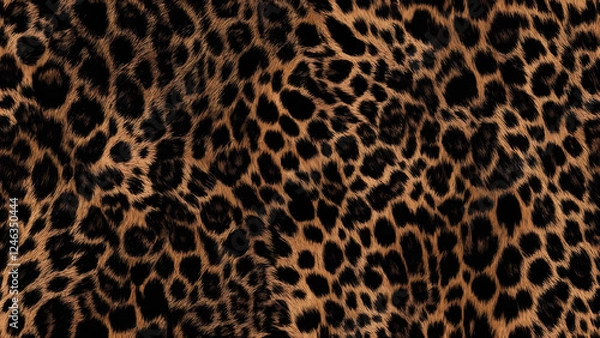 Obraz 
leopard, fluffy background, spots, skin texture, fur, dark brown background, stylish design