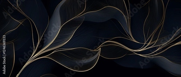 Obraz Elegant Floral Organic Texture for Luxurious Designs and Artistic Projects