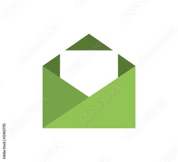 Fototapeta envelope mail message isolated icon vector illustration design