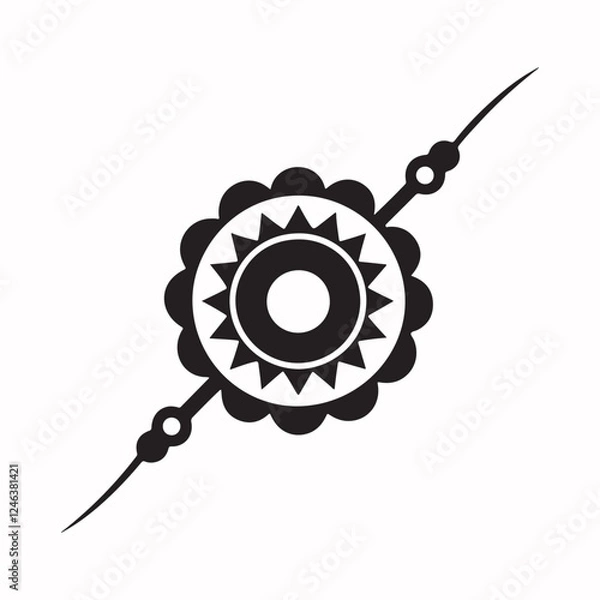 Fototapeta rakhi vector icon