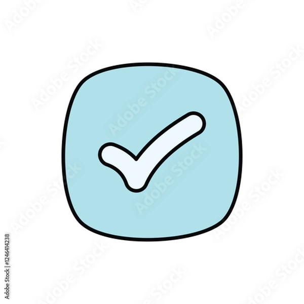 Fototapeta Validation vector icon