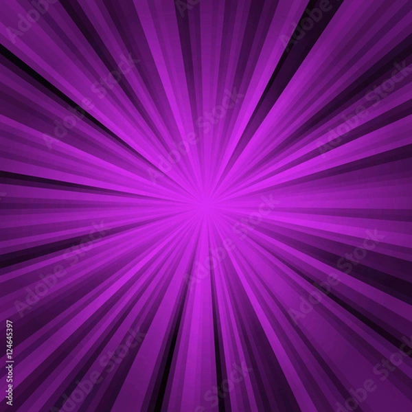 Fototapeta Colored stripes on a light background, abstract illustration pattern. Rays laser purple, black