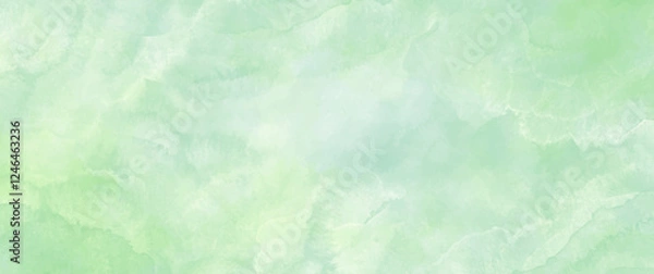 Obraz Abstract yellow green vector watercolor texture background with brushstrokes. Spring background. Summer illustration.