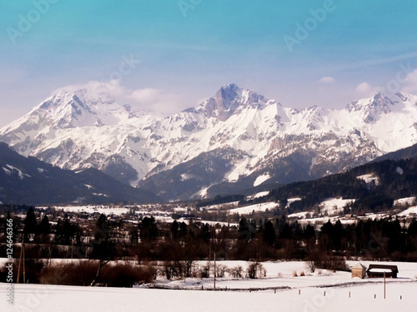 Obraz Berge um Admont, Steiermark mit Gesäuse