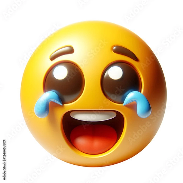 Obraz 3d smiley face