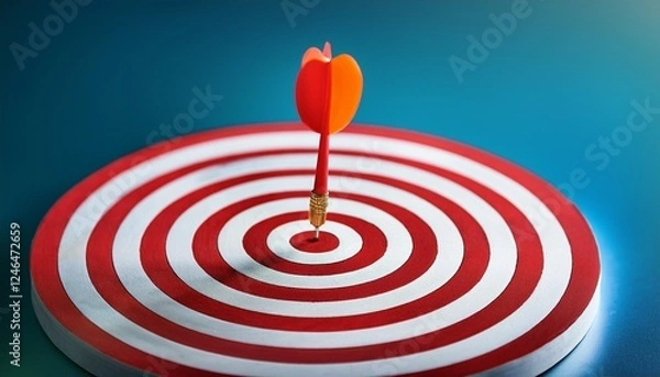 Fototapeta dart hitting target