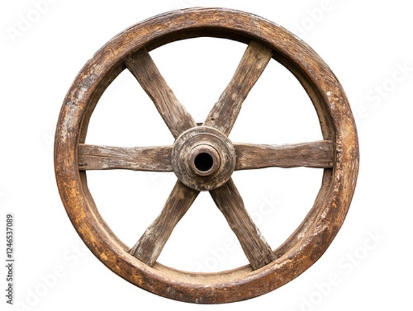 Obraz Vintage cart wheel