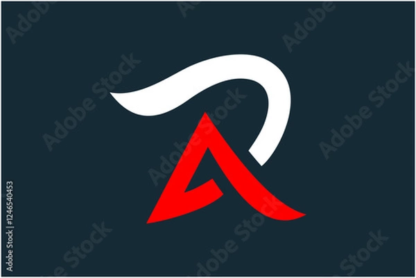 Obraz Initial AR Logo Design Vector
