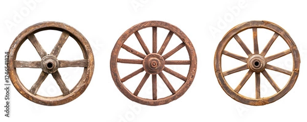 Obraz Vintage cart wheels