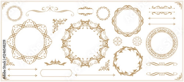 Fototapeta アンティークフレームセット