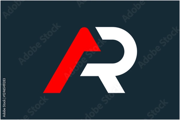 Obraz Initial AR Logo Design Vector