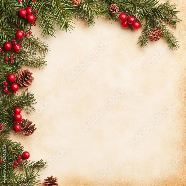 Fototapeta Garland backdrop with text space.