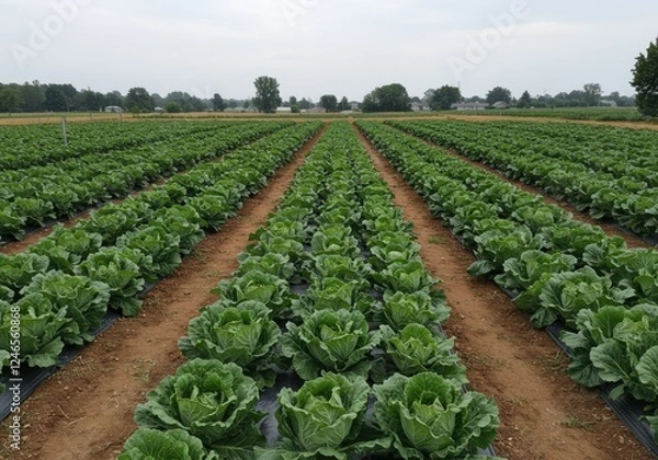 Fototapeta so many vegetables on this field