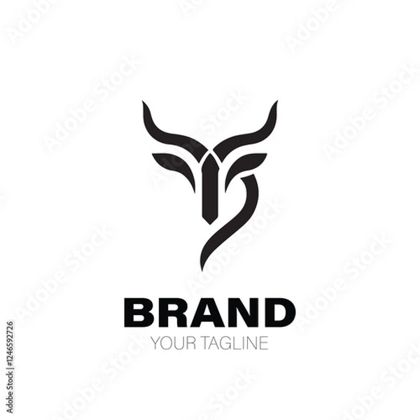 Obraz Antelope Logo. Antelope Logo Design. Antelope Logo Brand. Antelope Logo Vector Design Isolated on White Background