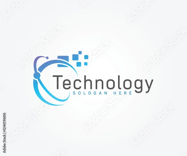 Obraz Technology logo vector template