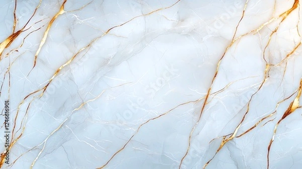 Fototapeta White gold marble texture pattern background with high resolution design for cover book or brochure, poster, wallpaper background or realistic business
