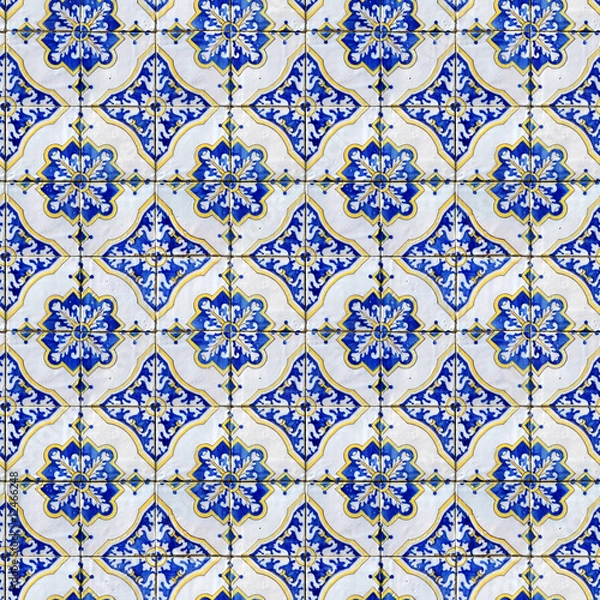 Obraz Seamless tile pattern of ancient ceramic tiles