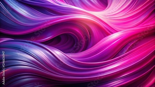 Fototapeta Abstract Pink Purple Swirling Motion Background Video - Dynamic Energy