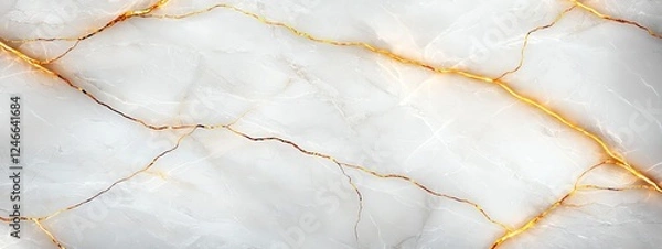 Fototapeta White gold marble texture pattern background with high resolution design for cover book or brochure, poster, wallpaper background or realistic business
