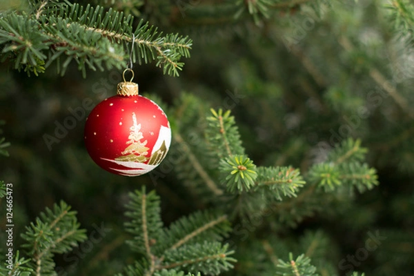 Obraz Новогодняя игрушка на ёлке