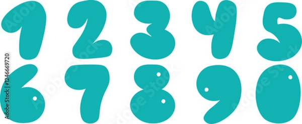 Obraz Set of numbers