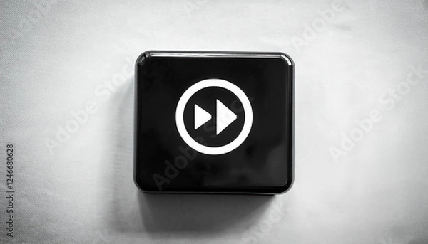 Fototapeta Fast Forward Button Digital Icon
