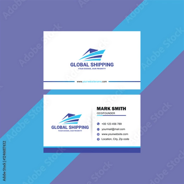 Obraz Business card design template
