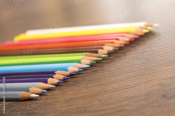 Fototapeta paint colors with sharp points