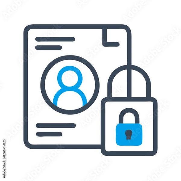 Fototapeta GDPR Personal Data Icon