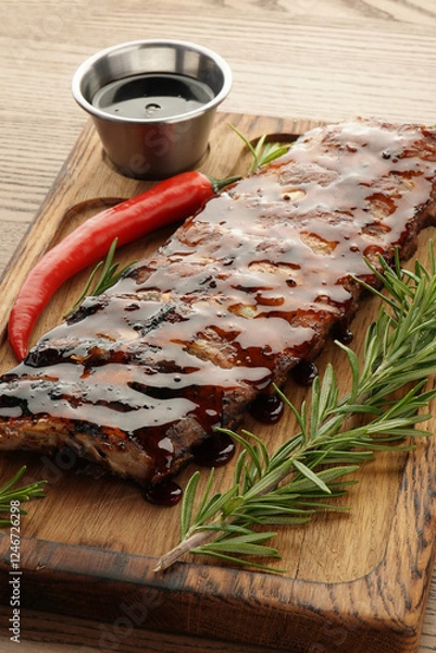 Obraz grilled pork ribs