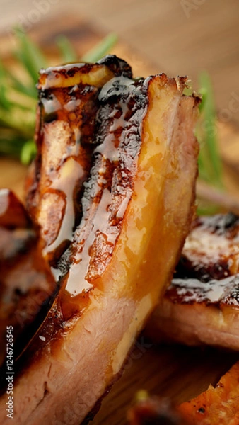 Obraz grilled pork ribs