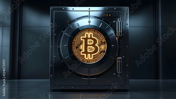 Obraz Bitcoin Vaul box safe