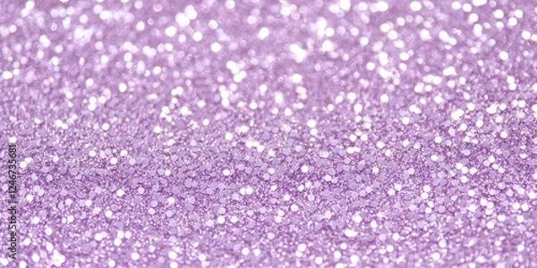 Fototapeta A stunning lavender glitter background with a soft, dreamy sparkle effect. The combination of light purple hues and shimmering particles creates a whimsical and tranquil atmosphere, ideal for dreamy