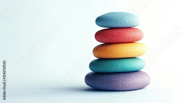 Obraz Maintaining Mental Balance  Techniques for maintaining mental balance, including regular self-check-ins, self-care routines, and stress management tools.