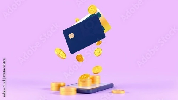 Fototapeta Embracing Digital Finance: The Future of Payment Solutions