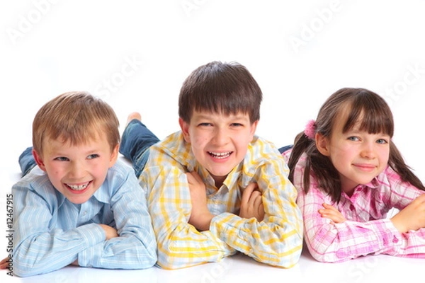 Fototapeta Smiling Siblings