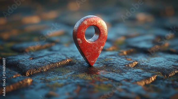 Fototapeta location icon stock animation video