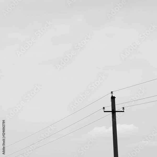 Obraz high voltage power lines