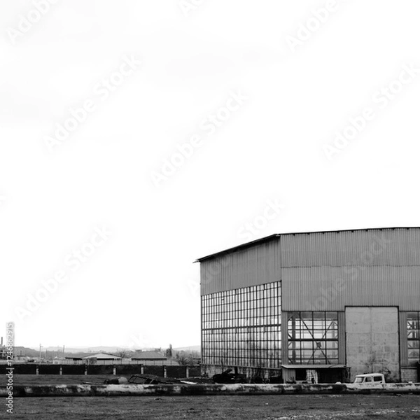Obraz storage tanks in a factory