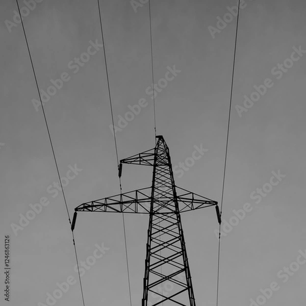 Obraz high voltage tower